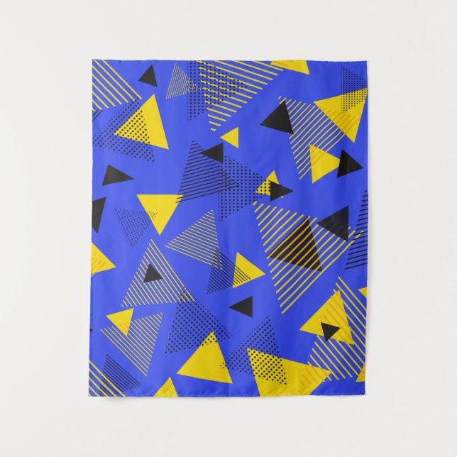 Abstrakte Kunstdreiecke Wandteppich (Vorderseite)