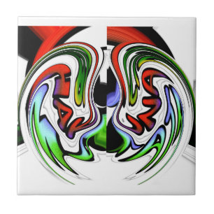 Abstrakte Kunstdruckkunst Fliese