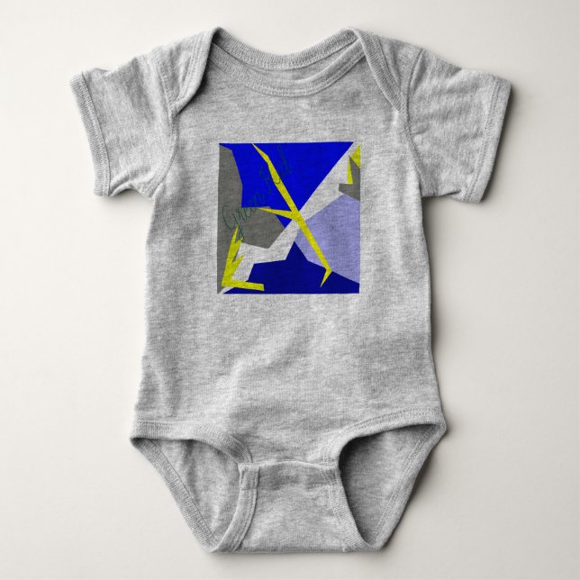 Abstrakte Kunstenergie Baby Strampler (Vorderseite)