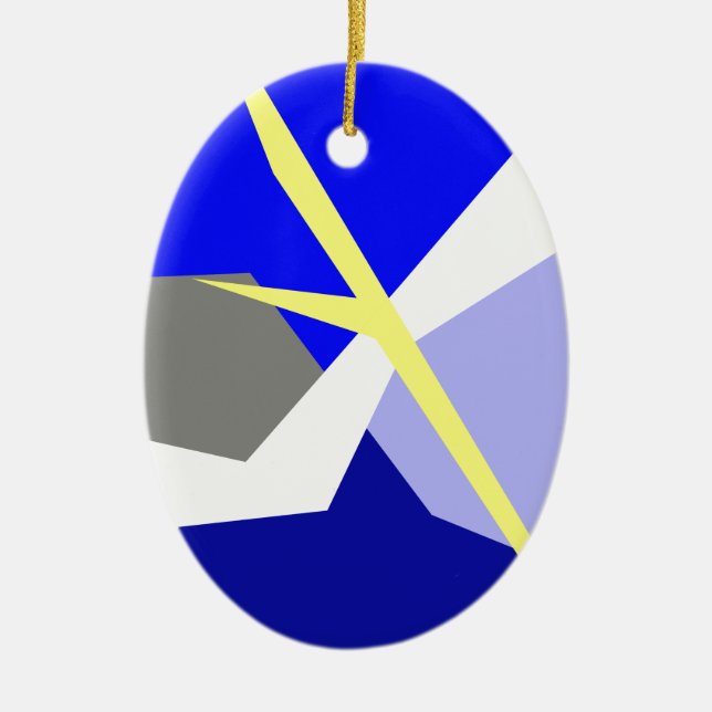 Abstrakte Kunstenergie Keramik Ornament (Vorne)