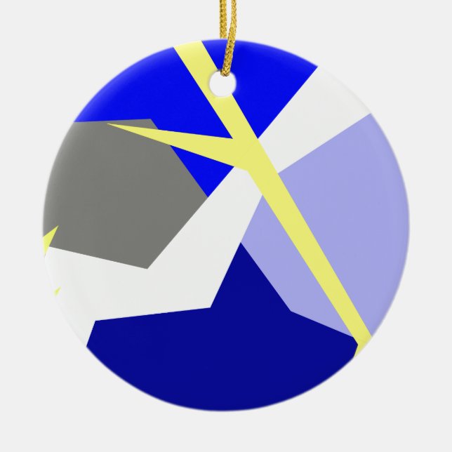 Abstrakte Kunstenergie Keramik Ornament (Vorne)