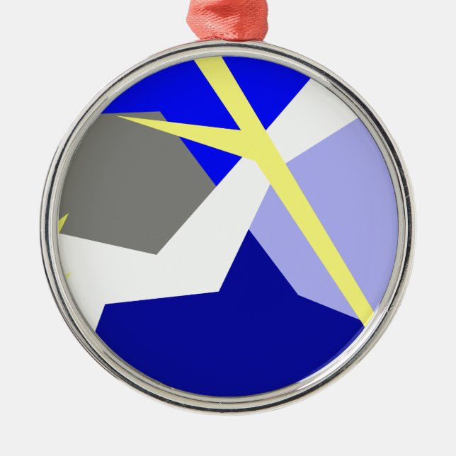 Abstrakte Kunstenergie Ornament Aus Metall (Vorne)