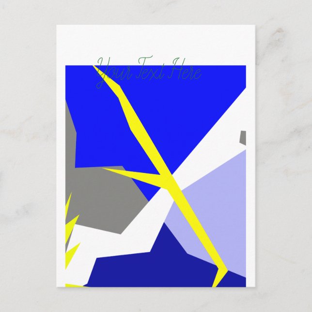 Abstrakte Kunstenergie Postkarte (Vorderseite)