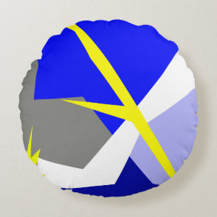 Abstrakte Kunstenergie Rundes Kissen