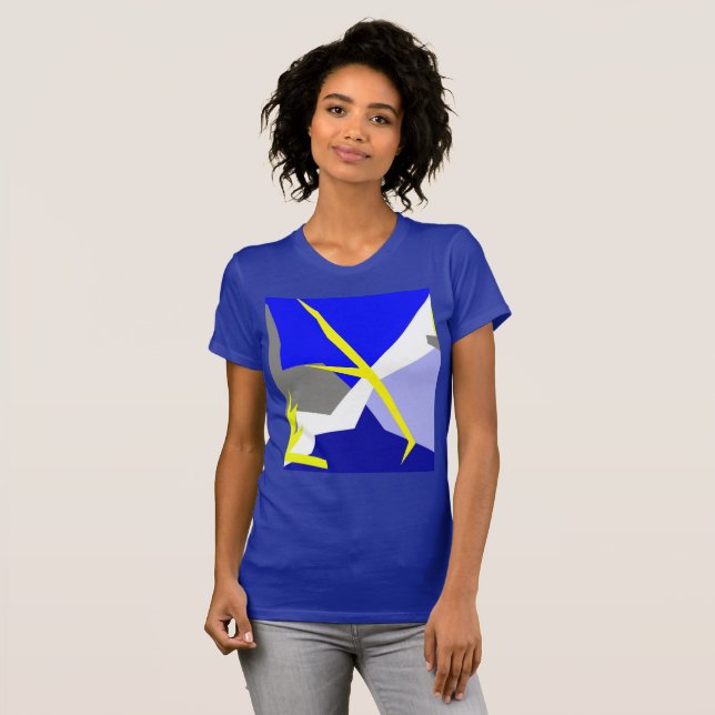 Abstrakte Kunstenergie T-Shirt (Vorne ganz)