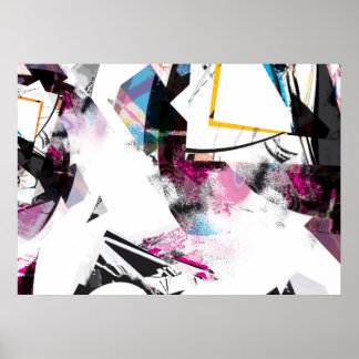 Abstrakte Kunstfarben Poster
