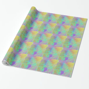 Abstrakte Kunstfarben Texturglas Geschenkpapier