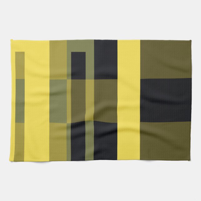 Abstrakte Kunstfarbenmuster Küchentuch (Horizontal)