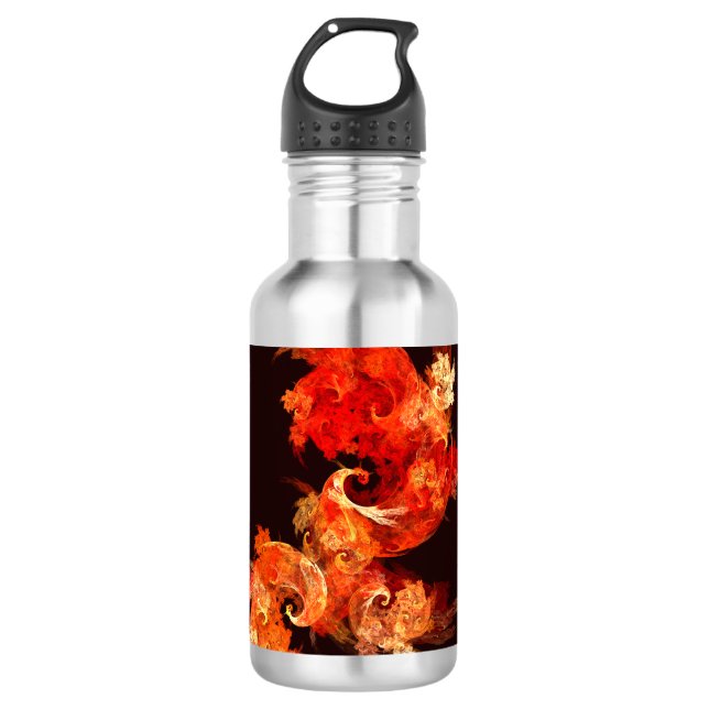Abstrakte Kunstflasche für Feuervögel Edelstahlflasche (Vorderseite)