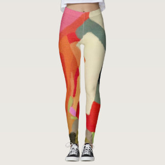 Abstrakte Kunstform - Vielfarbenmuster Leggings