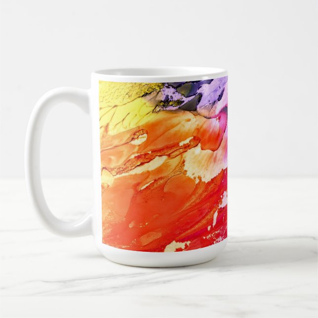 Abstrakte Kunstgeschichte Kaffeetasse (Links)