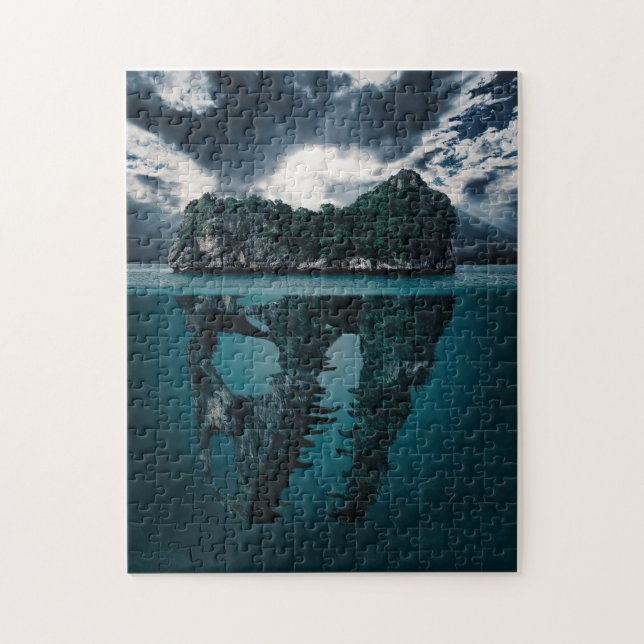 Abstrakte Kunstinsel Puzzle (Vertikal)