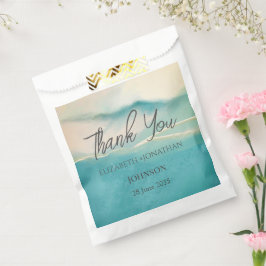 Abstrakte Kunstlandschaft Hochzeit Vielen Dank Geschenktütchen