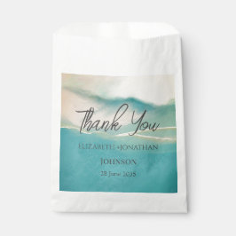 Abstrakte Kunstlandschaft Hochzeit Vielen Dank Geschenktütchen