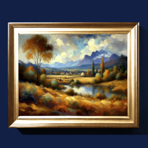 Abstrakte Kunstlandschaft II Poster