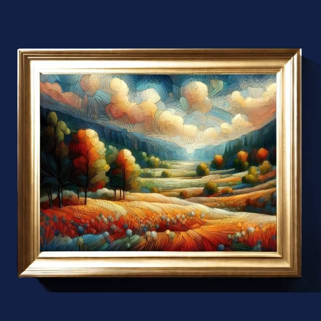 Abstrakte Kunstlandschaft Poster (Von Creator hochgeladen)