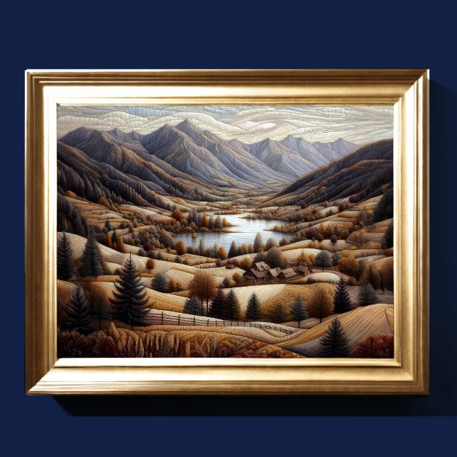 Abstrakte Kunstlandschaft VI Poster (Von Creator hochgeladen)