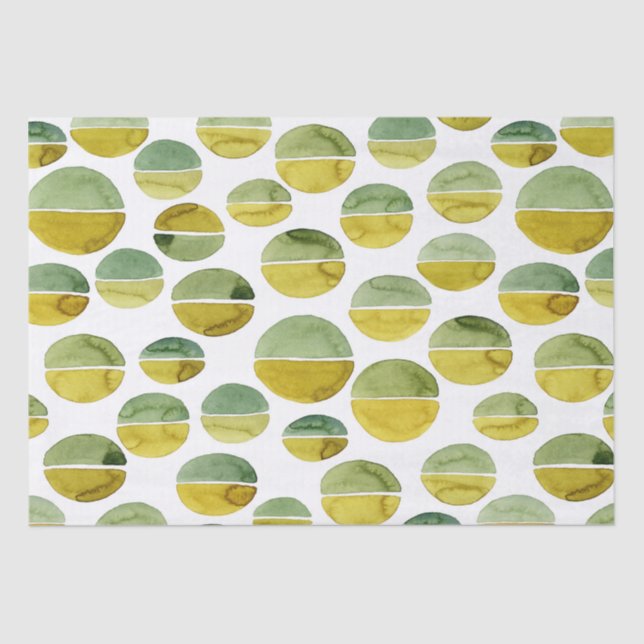 Abstrakte künstlerische Formen Wasserfarbe  Seidenpapier (Vorderseite)