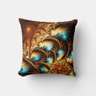 Abstrakte künstlerische goldene Hintergrundmusik. Kissen