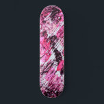 Abstrakte Künstlerische Rosa Burgund Rot-Akrylenma Skateboard<br><div class="desc">Dieses moderne und künstlerische Gemälde ist perfekt für die trendige und künstlerische Frau. Es ist in handgemalten, rosa, neonrosa und bordeauxrot gestrichenen abstrakten Acryldesigns gestaltet. Es ist hübsch, elegant und modern.***WICHTIG: Für individuelle Designanfragen wie z.B. passende Produktanfragen, Farbänderungen, Platzierungsänderungen oder andere Änderungswünsche klicken Sie bitte auf den Button "MESSAGE" oder...</div>