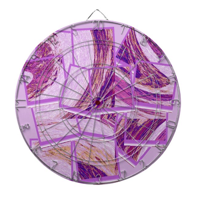 Abstrakte Kunstmalerei 2 Dartscheibe (vorne)