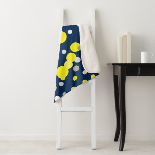 Abstrakte Kunstmalerei auf einem gleichartigen Keh Sherpadecke