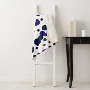 Abstrakte Kunstmalerei auf einem gleichartigen Keh Sherpadecke