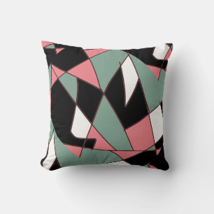 Abstrakte Kunstmalerei eines Kissen