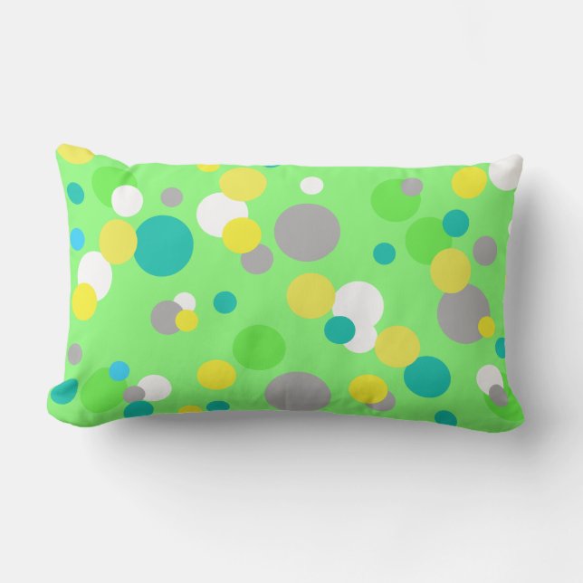 Abstrakte Kunstmalerei eines Kissen (Vorderseite)