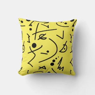 Abstrakte Kunstmalerei eines Kissen