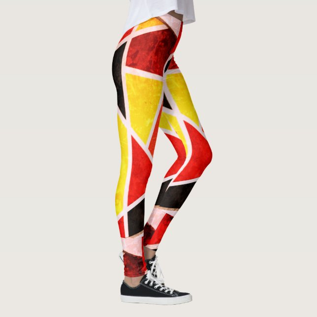 Abstrakte Kunstmalerei eines Leggings (Rechts)