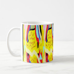 Abstrakte Kunstmalerei Kaffeetasse