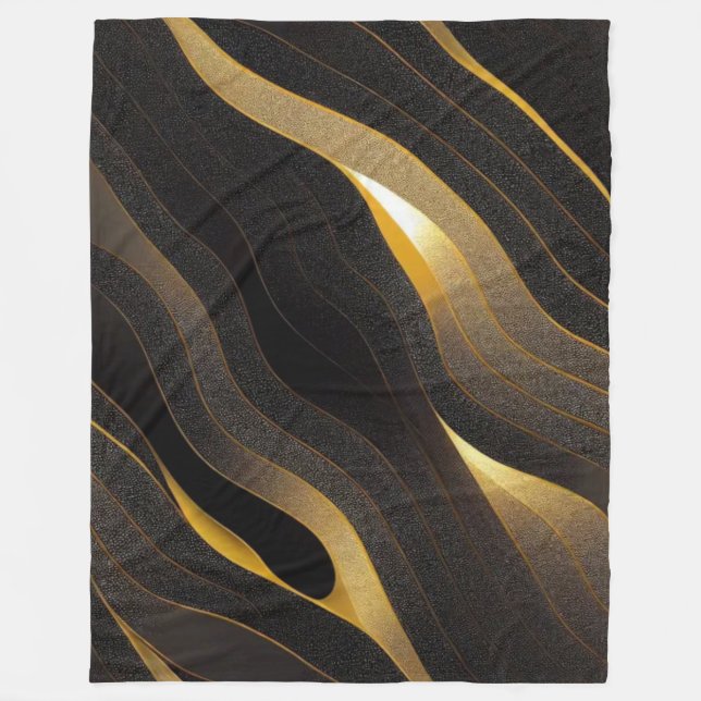 Abstrakte Kunstpolabdeckung Fleecedecke (Vorderseite)