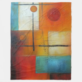 Abstrakte Kunstpolabdeckung Fleecedecke