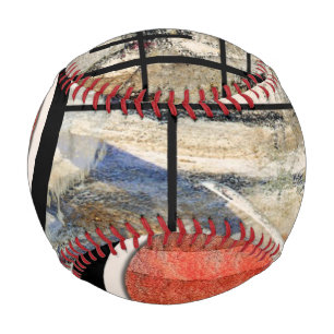 abstrakte Kunstsammlungen, gemischte Medien und Aq Baseball