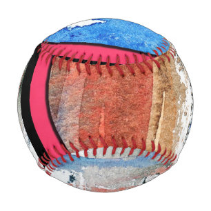 abstrakte Kunstsammlungen, gemischte Medien und Aq Baseball