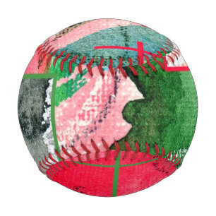 abstrakte Kunstsammlungen, gemischte Medien und Aq Baseball