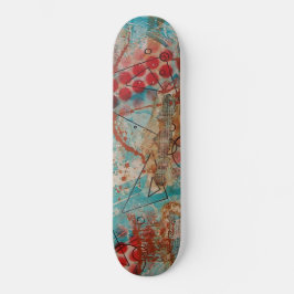 Abstrakte Kunstskateboard-Plattform Skateboard