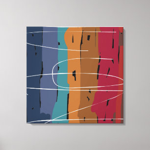 Abstrakte Kunststreifen der Erde Leinwanddruck