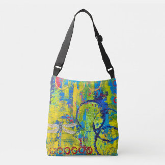 Abstrakte Kunsttasche für die Libelle Tragetaschen Mit Langen Trägern