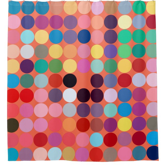 Abstrakte Kunsttextur. Farbige Textur. Moderne Kun Duschvorhang (Vorderseite)