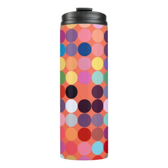 Abstrakte Kunsttextur. Farbige Textur. Moderne Kun Thermosbecher (Vorderseite)