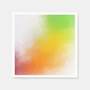 Abstrakte Kunstvorlage Moderne, helle Farben Serviette