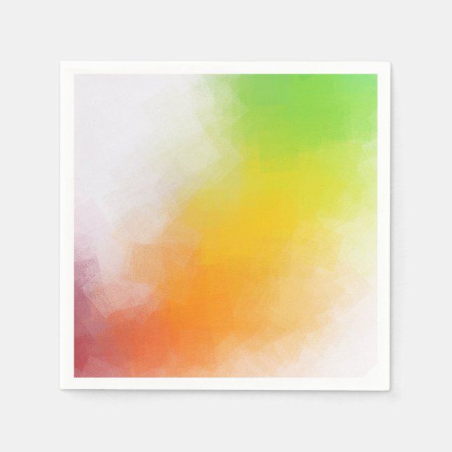 Abstrakte Kunstvorlage Moderne, helle Farben Serviette (Vorderseite)