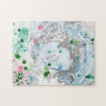 Abstrakte Kunstvorlage Moderne rosa blaue Farbe Puzzle<br><div class="desc">Abstrakt Art Template Moderne rosa grüne Farben Rectangle Puzzle.</div>