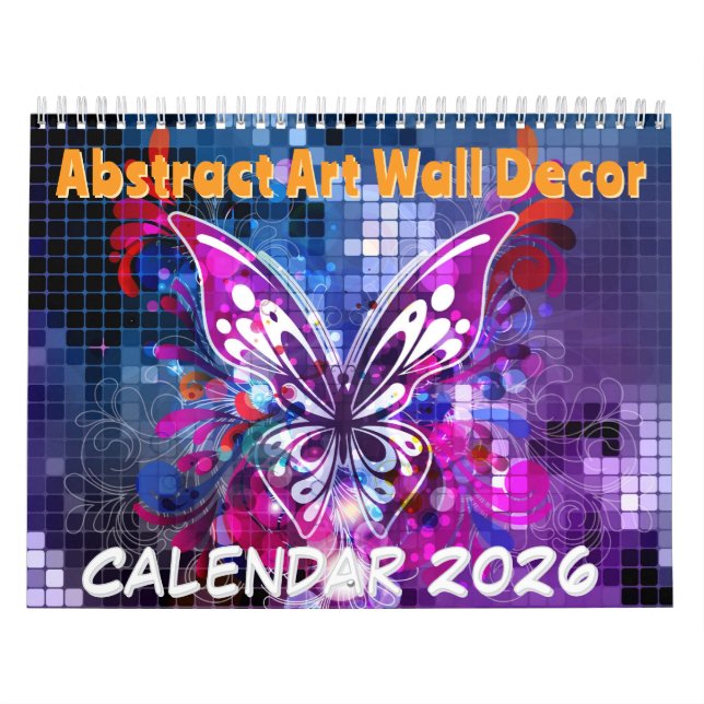 Abstrakte Kunstwanddekoration - 2026 Kalender (Titelbild)