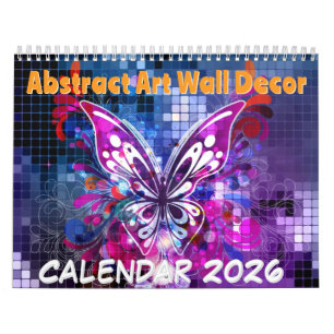 Abstrakte Kunstwanddekoration - 2026 Kalender