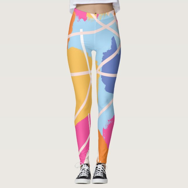 Abstrakte Kunstwerke Leggings (Vorderseite)