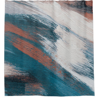 Abstrakte Kunstwerke. Pinselstriche auf Papier. Vi Duschvorhang