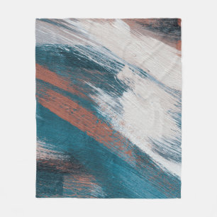 Abstrakte Kunstwerke. Pinselstriche auf Papier. Vi Fleecedecke